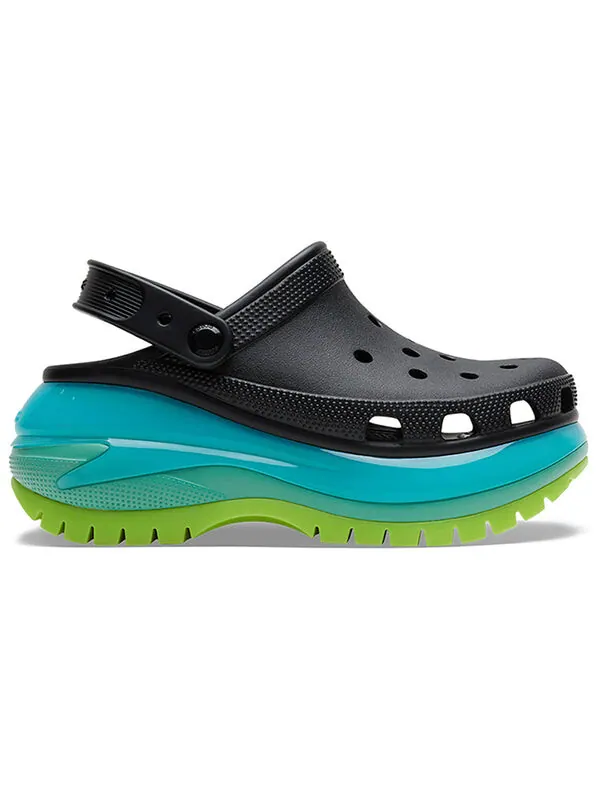 Сандалии mega crush clogs 'black multi' Crocs — изображение 3 из 4, черный/мульти