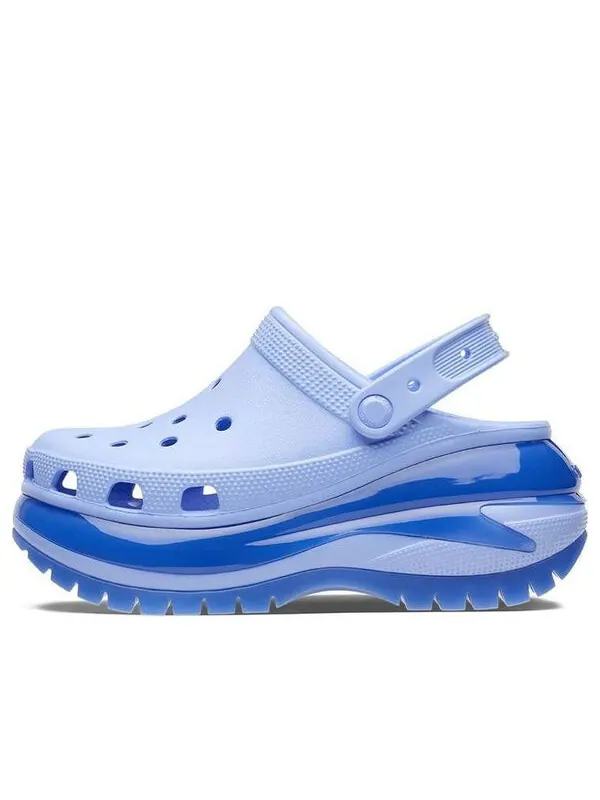Сандалии classic mega crush clog 'moon jelly' Crocs — изображение 1 из 4, синий/фиолетовый