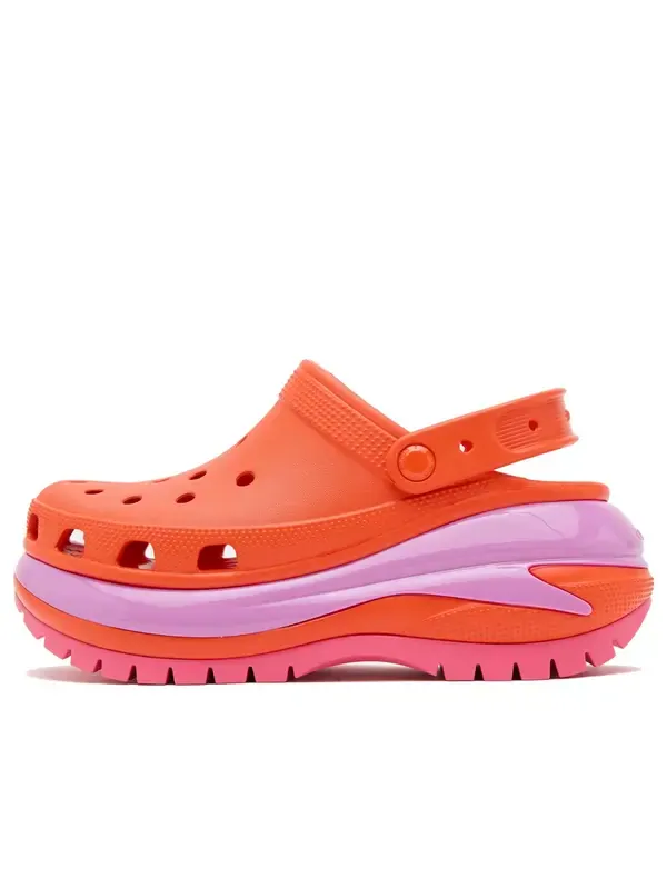 Кроссовки mega crush clogs 'orange pink' Crocs — изображение 1 из 4, оранжевый/розовый