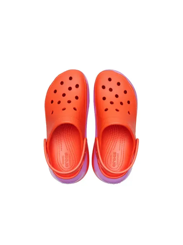 Кроссовки mega crush clogs 'orange pink' Crocs — изображение 3 из 4, оранжевый/розовый