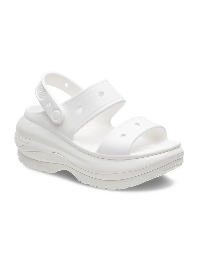 Сандалии Crocs Mega Crush Sandal 'White' — изображение 3 из 7, белый
