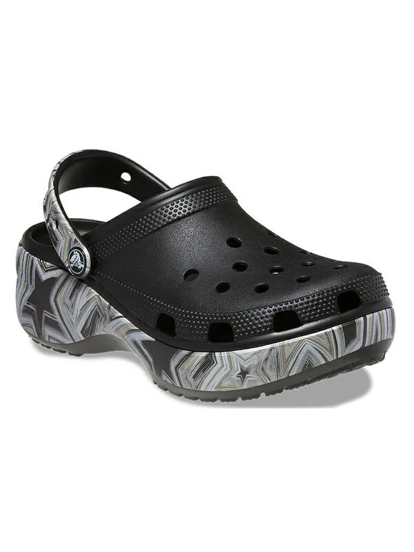 Сандалии classic crush disco clog 'black' Crocs — изображение 4 из 4, черный/белый