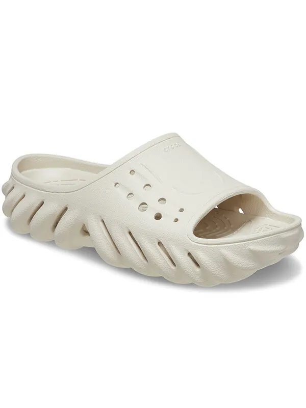 Тапочки echo slide 'stucco' Crocs — изображение 3 из 4, белый