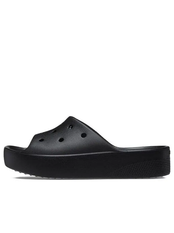 Тапочки platform slide 'black' Crocs — изображение 1 из 4, черный