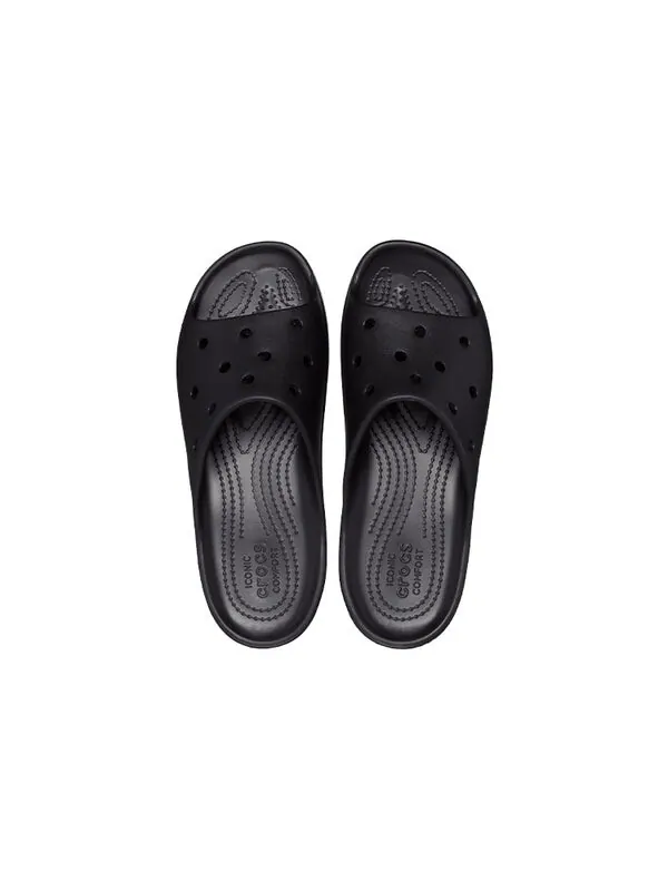 Тапочки platform slide 'black' Crocs — изображение 4 из 4, черный