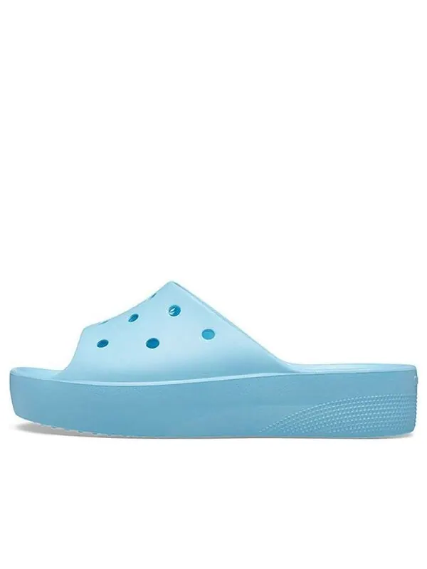 Кроссовки classic platform slide 'arctic' Crocs — изображение 1 из 4, синий