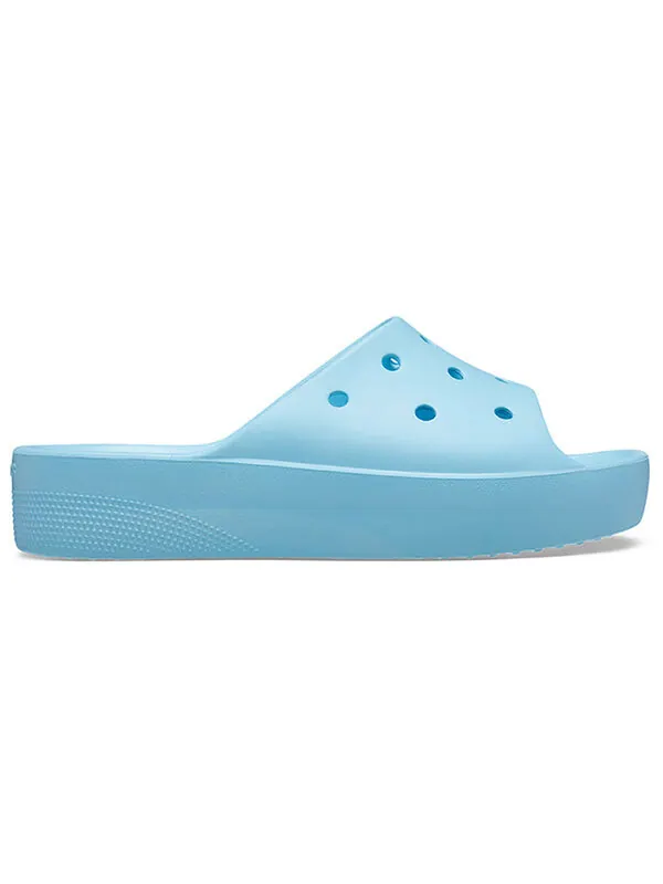 Кроссовки classic platform slide 'arctic' Crocs — изображение 3 из 4, синий