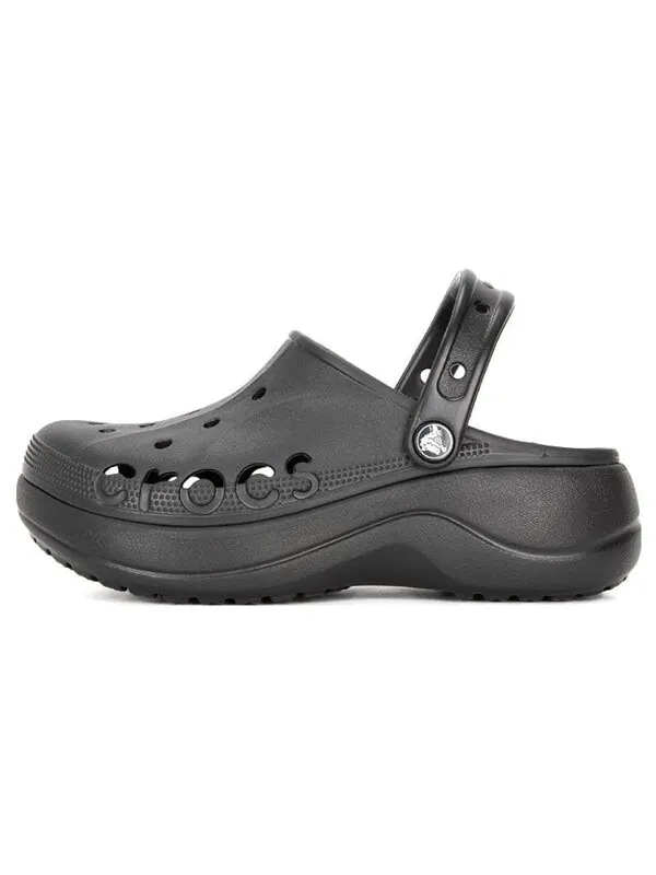 Сандалии baya platform clogs 'black' Crocs — изображение 2 из 3, черный
