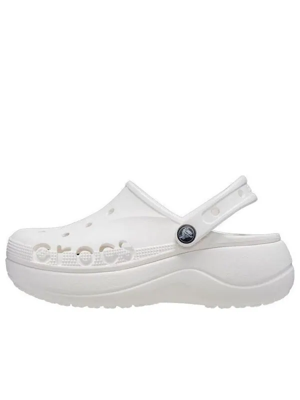 Кроссовки classic baya platform slide 'white' Crocs — изображение 1 из 4, белый