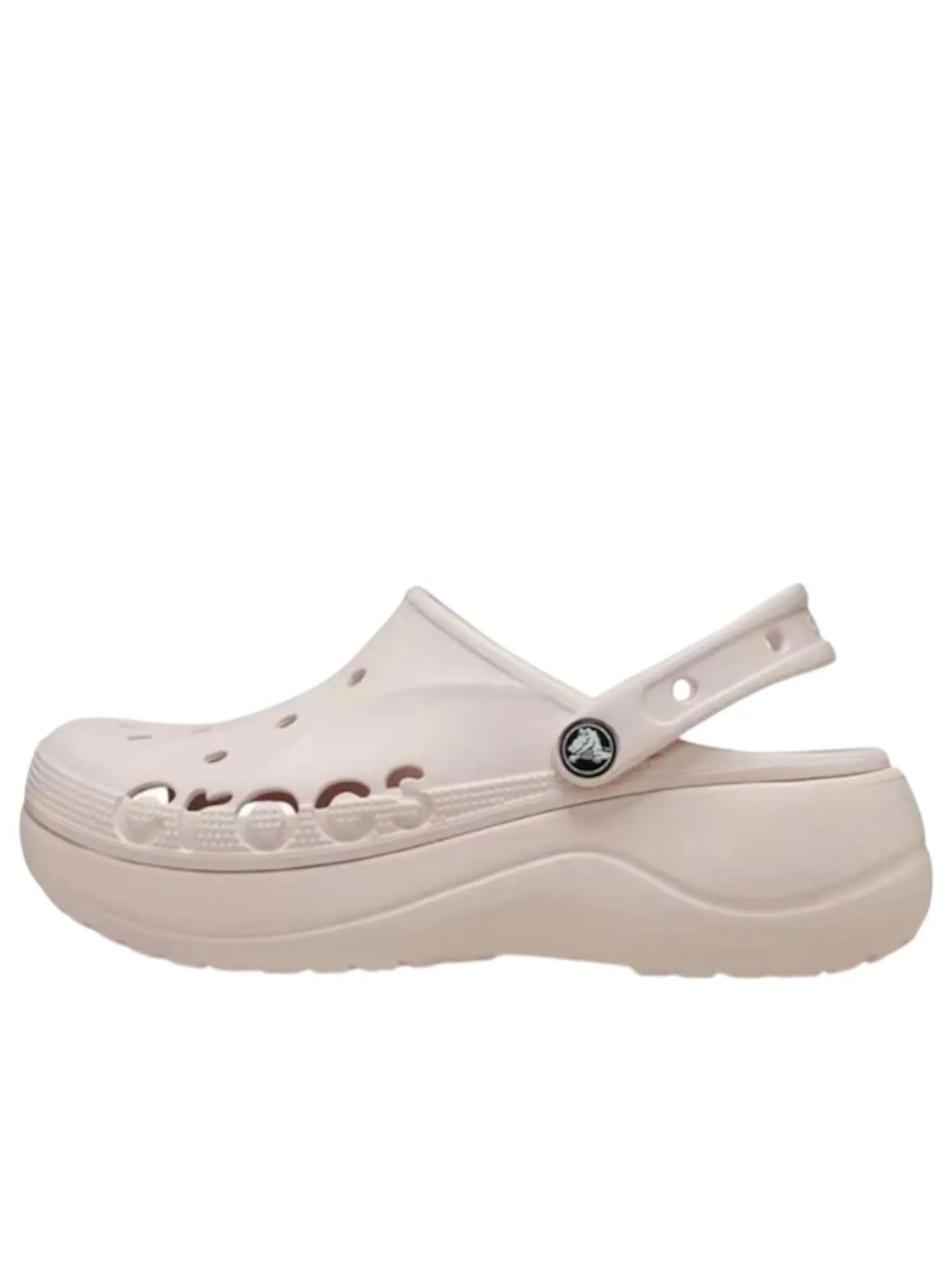 Сабо (WMNS) Crocs Baya Platform Clog 'Barely Pink' — изображение 1 из 6, розовый