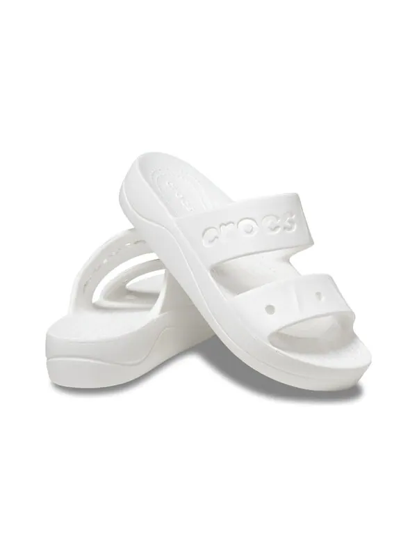 Тапочки baya platform sandals 'white' Crocs — изображение 4 из 4, белый