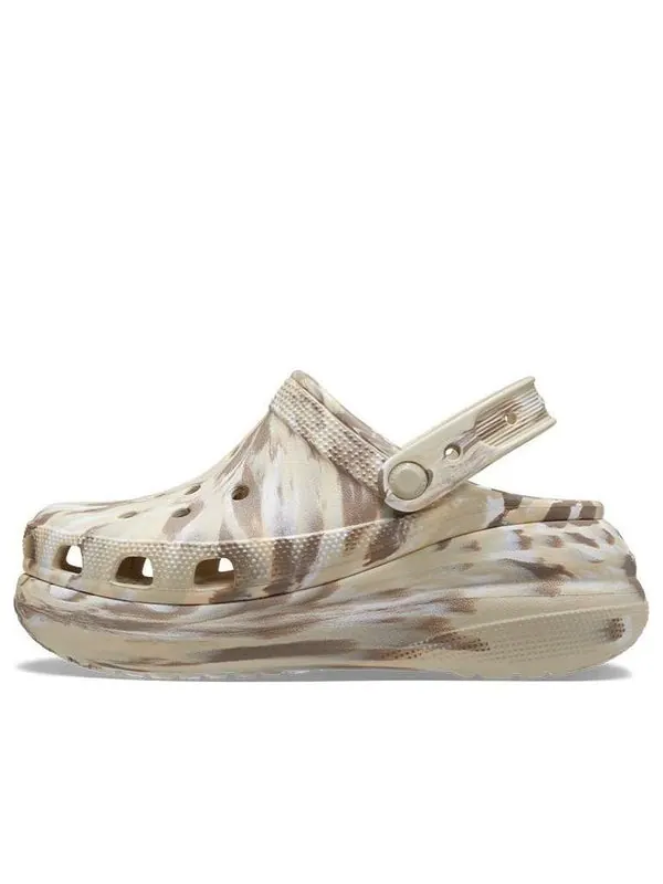 Сандалии classic crush marbled clog 'bone multi' Crocs — изображение 1 из 4, мульти
