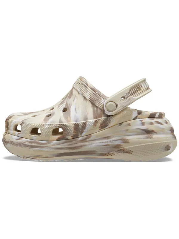 Сандалии classic crush marbled clog 'bone multi' Crocs — изображение 2 из 4, мульти