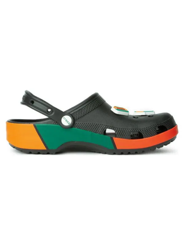 Сандалии classic clog x 7-eleven 'black' Crocs — изображение 3 из 4, черный