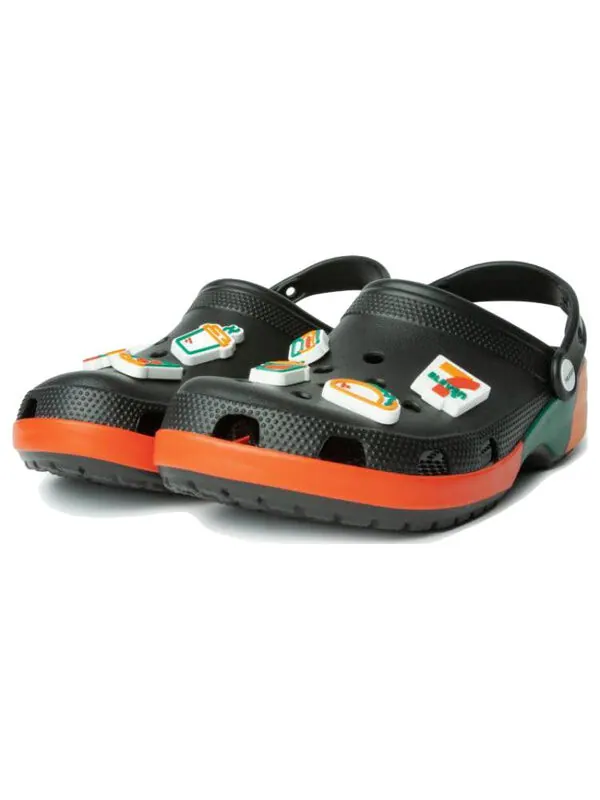 Сандалии classic clog x 7-eleven 'black' Crocs — изображение 4 из 4, черный