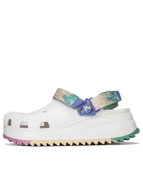 Сандалии hiker ombre clog 'white multi' Crocs — изображение 1 из 4, белый/мульти