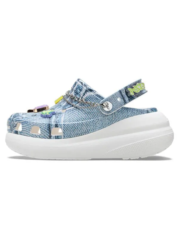 Кроссовки sza x classic crush clog 'denim' Crocs — изображение 2 из 4, джинсовый синий