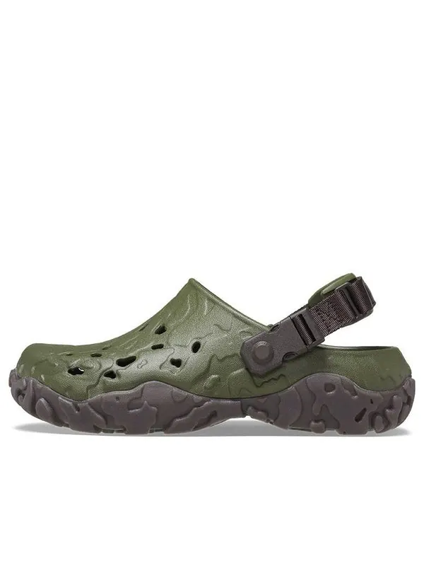 Сандалии all-terrain atlas clog 'army green espresso' Crocs — изображение 1 из 4, зеленый