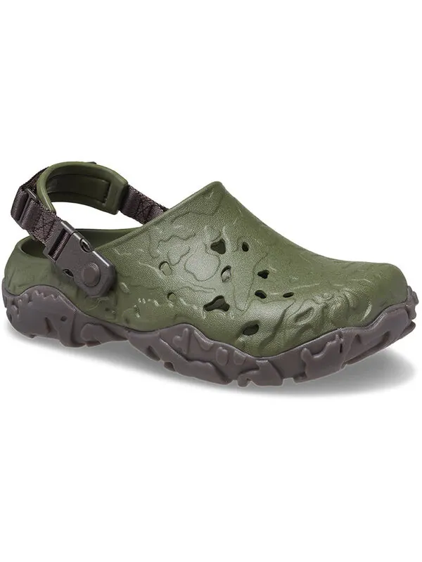 Сандалии all-terrain atlas clog 'army green espresso' Crocs — изображение 3 из 4, зеленый