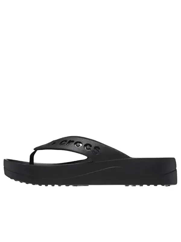 Тапочки baya platform cut out detail flip flops 'black' Crocs — изображение 1 из 4, черный