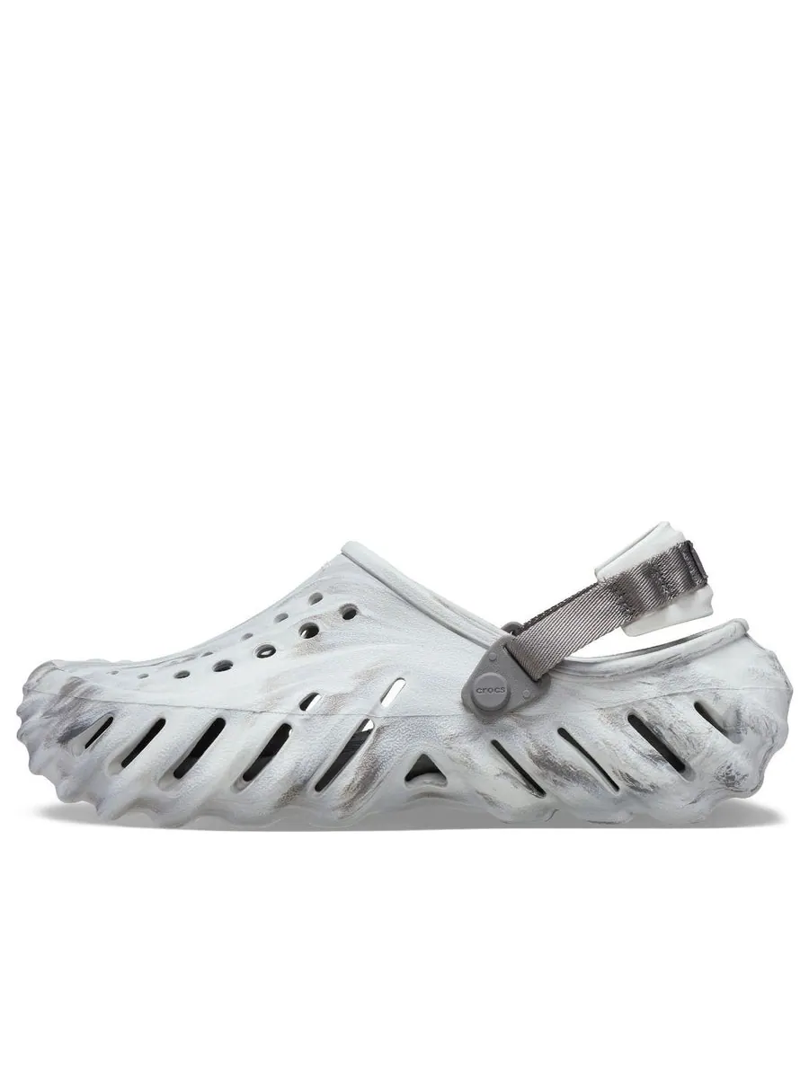 Сандалии Crocs Echo Clog 'Marbled Moonlight' — изображение 1 из 1, серый