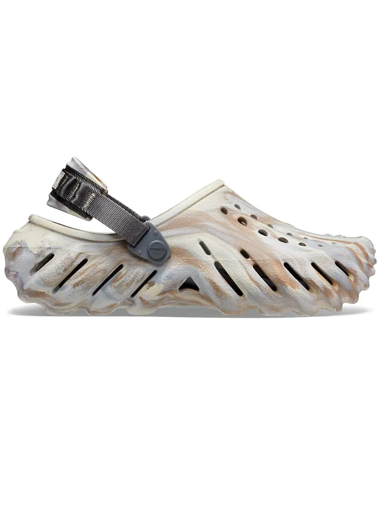Сандалии Crocs Echo Marbled Clog — изображение 3 из 7, белый