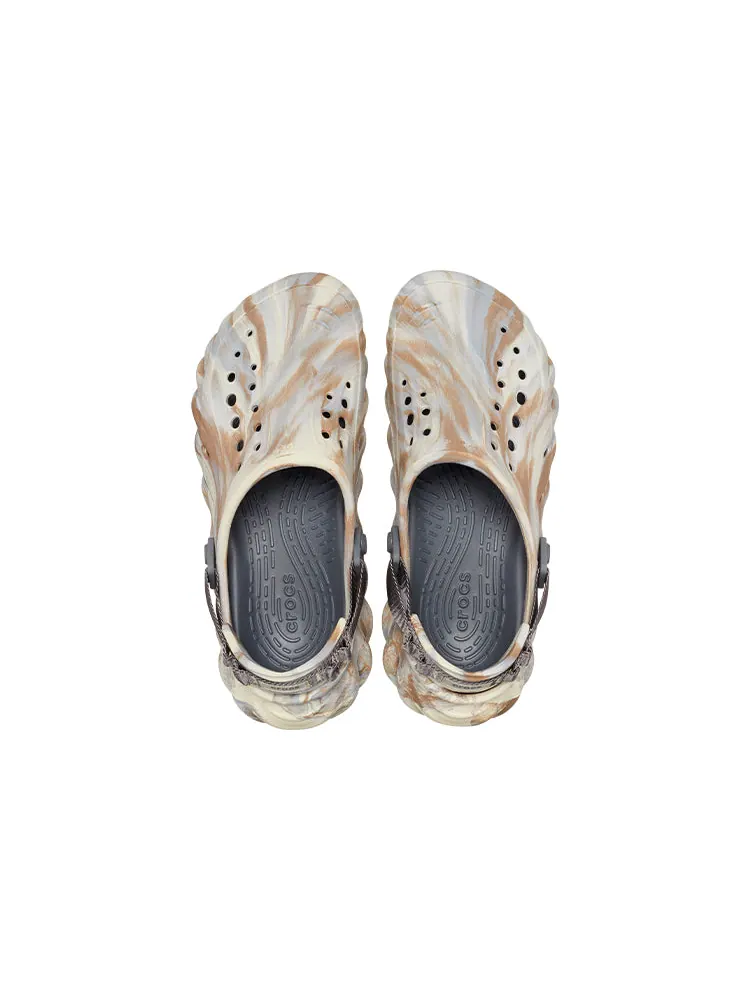 Сандалии Crocs Echo Marbled Clog — изображение 5 из 7, белый