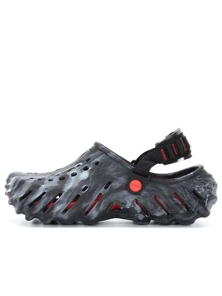 Сандалии Crocs Echo Clog 'Marbled' — изображение 1 из 5, черный