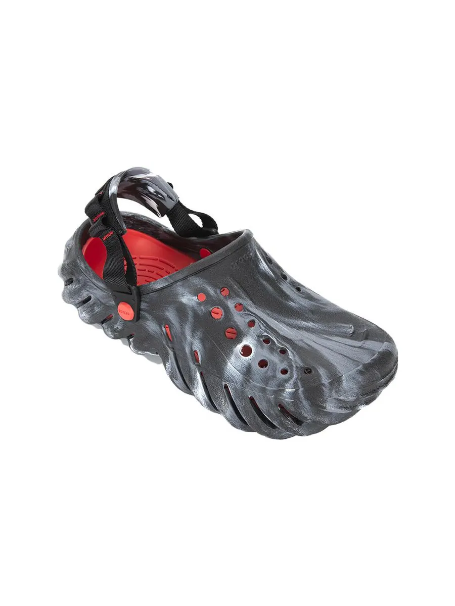 Сандалии Crocs Echo Clog 'Marbled' — изображение 3 из 5, черный