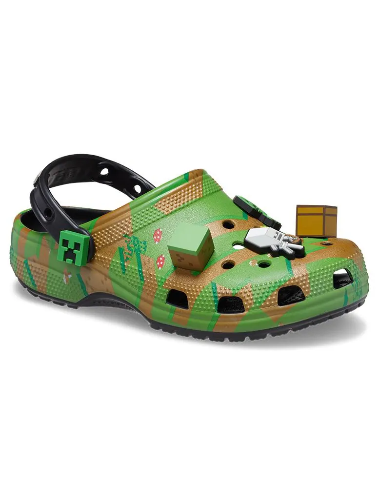 Сандалии Crocs Mincraft Classic Clog Zoccoli — изображение 4 из 6, зеленый