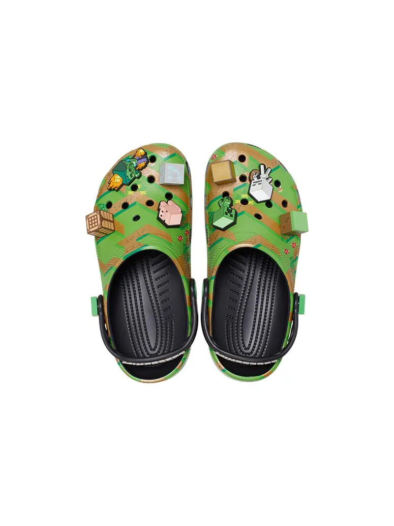 Сандалии Crocs Mincraft Classic Clog Zoccoli — изображение 5 из 6, зеленый