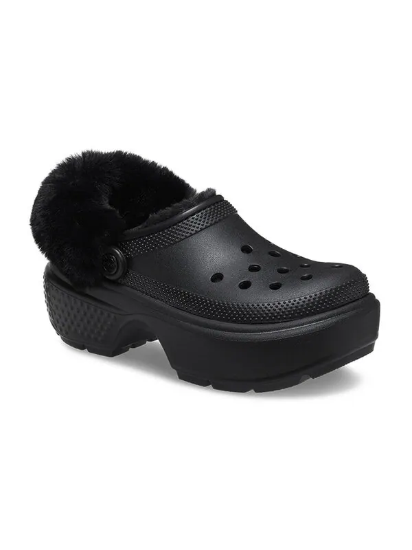 Сандалии stomp lined clogs 'black' Crocs — изображение 4 из 4, черный