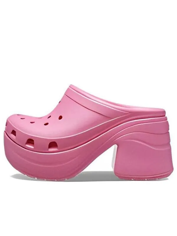 Сандалии classic siren clog 'hyper pink' Crocs — изображение 1 из 3, розовый