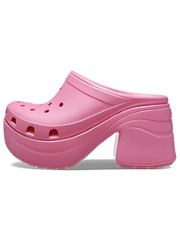 Сандалии classic siren clog 'hyper pink' Crocs — изображение 2 из 3, розовый