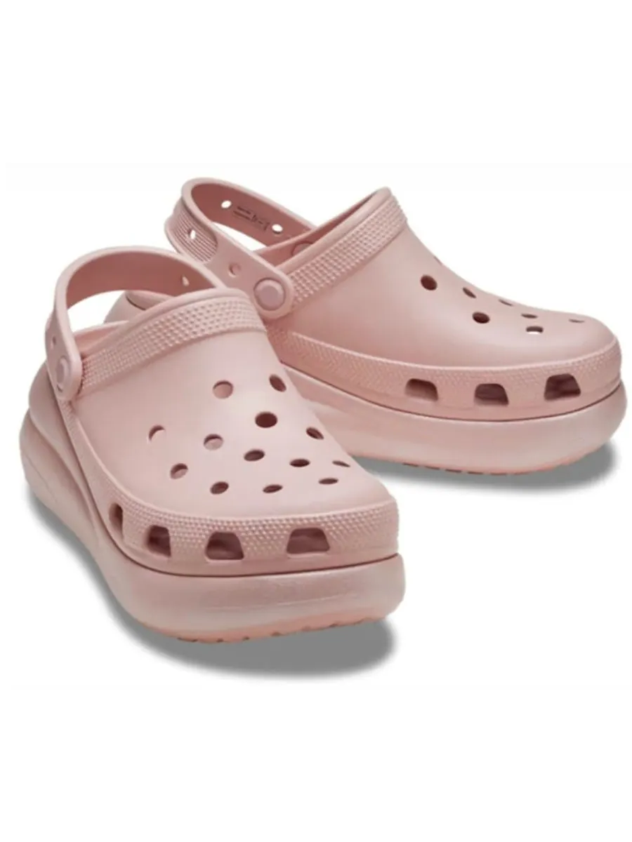 Сандалии Crocs Classic Crush Shimmer Clog 'Pink' — изображение 2 из 2, розовый