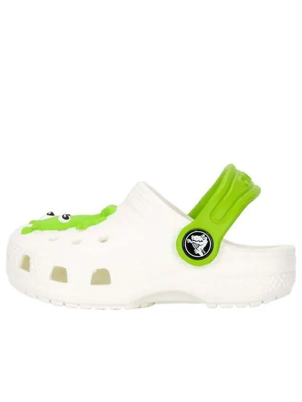 Кроссовки classic glow alien clog 'white green' Crocs — изображение 1 из 4, белый/зеленый