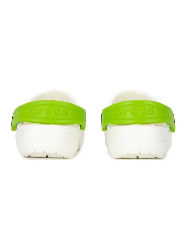Кроссовки classic glow alien clog 'white green' Crocs — изображение 3 из 4, белый/зеленый