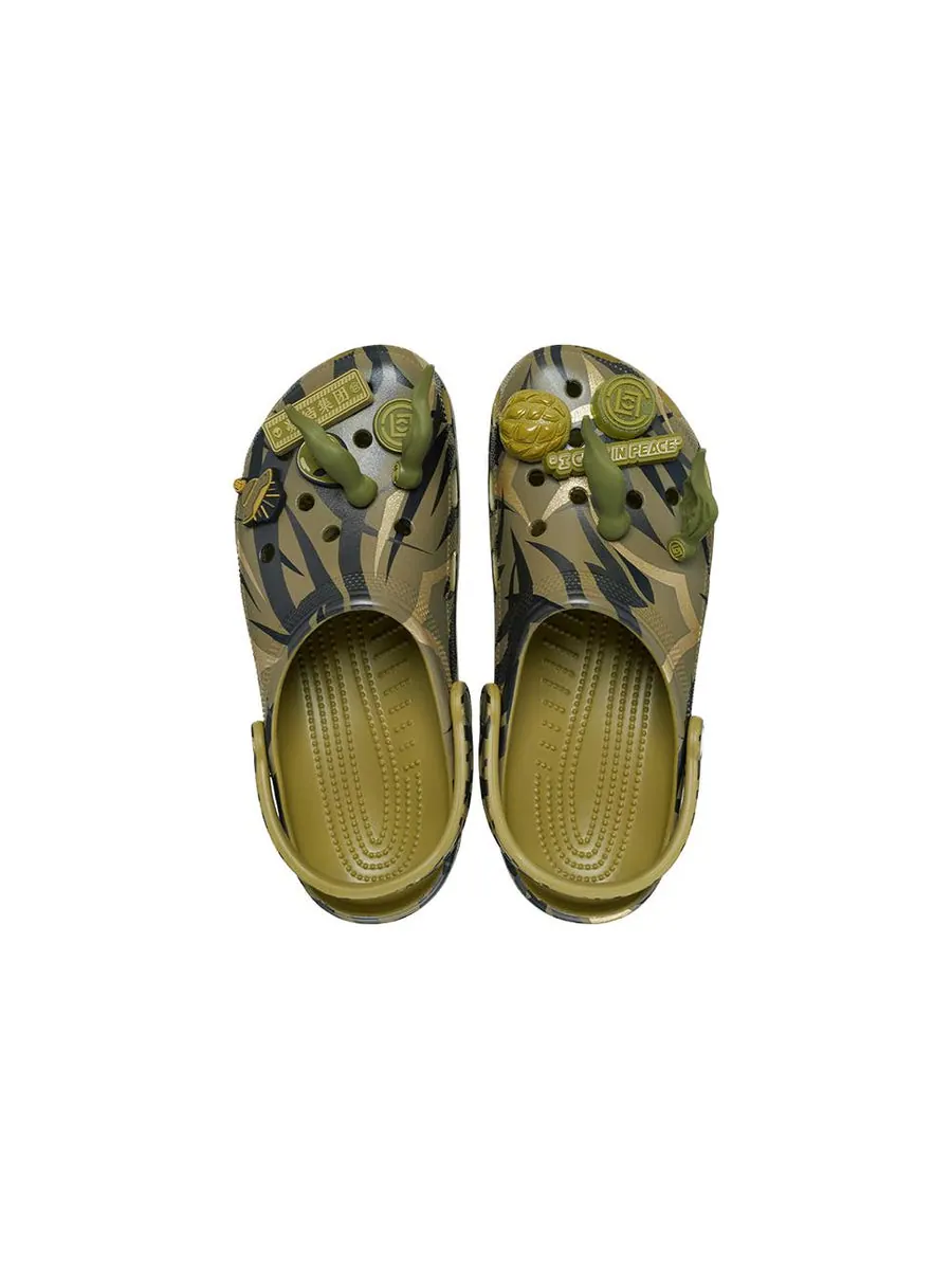 Сандалии Crocs x Clot Classic Clog 'Aloe' — изображение 5 из 6, зеленый