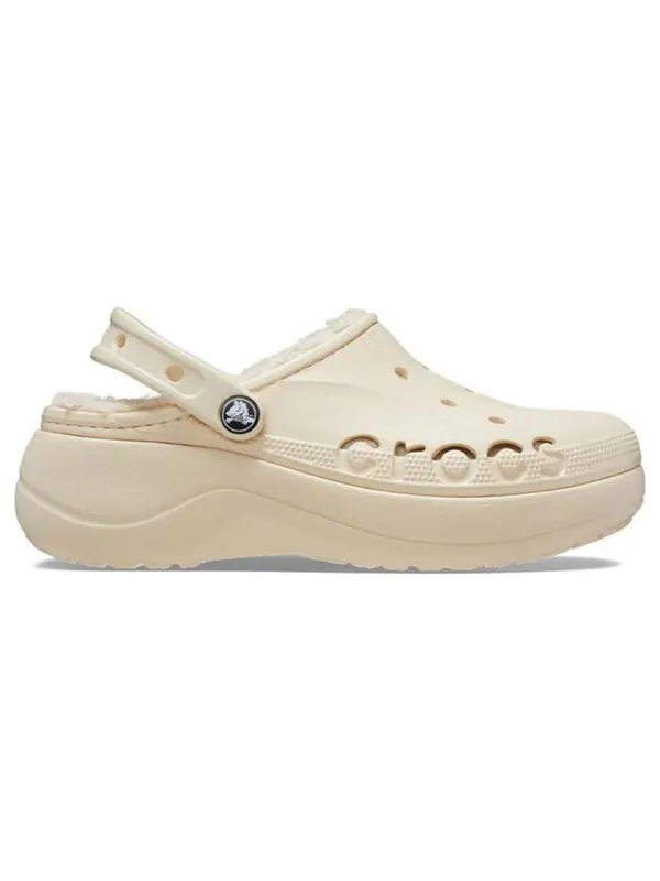 Кроссовки baya platform lined clog 'beige' Crocs — изображение 3 из 4, бежевый