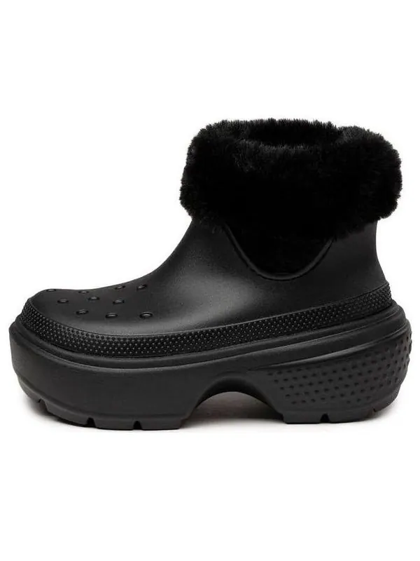 Кроссовки stomp lined boot 'black' Crocs — изображение 1 из 4, черный