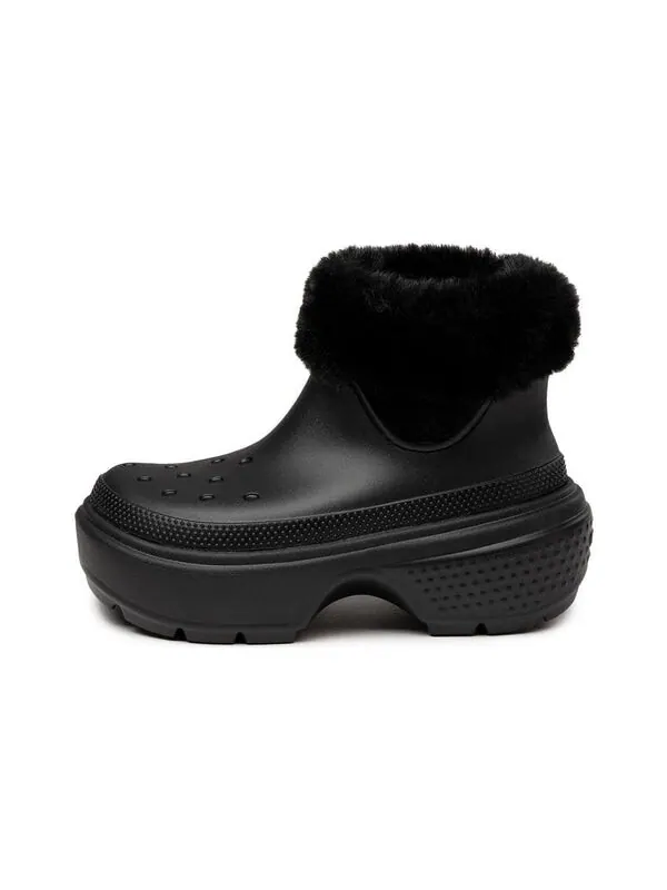 Кроссовки stomp lined boot 'black' Crocs — изображение 2 из 4, черный