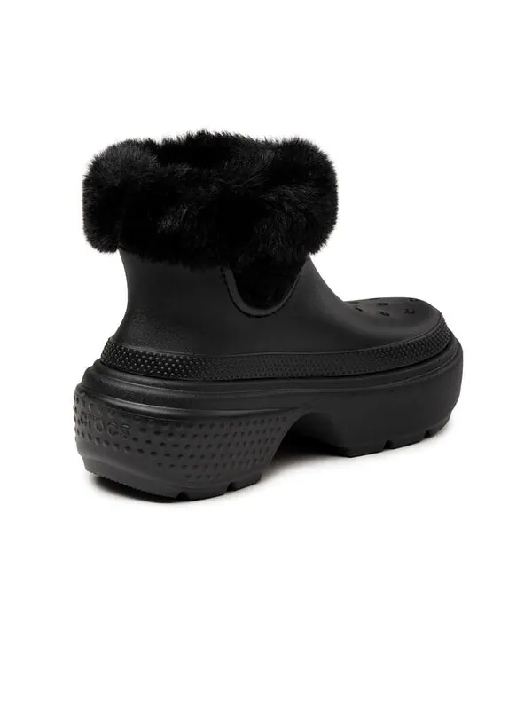 Кроссовки stomp lined boot 'black' Crocs — изображение 3 из 4, черный