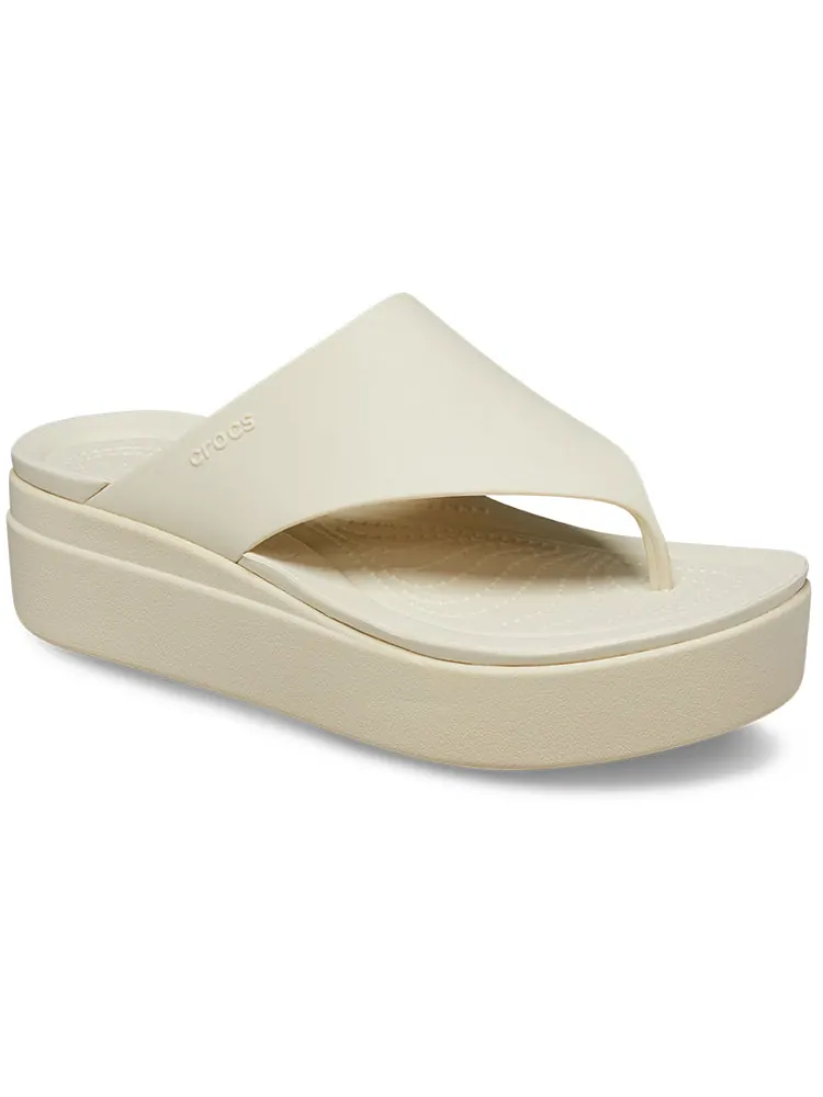 Шлепанцы (WMNS) Crocs Brooklyn Flip — изображение 4 из 7, белый