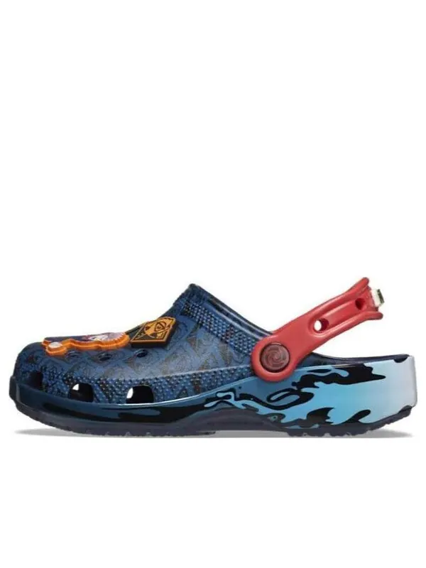 Кроссовки jujutsu kaisen classic clogs 'blue red' Crocs — изображение 1 из 4, синий/красный