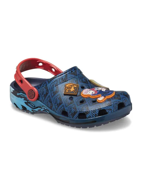 Кроссовки jujutsu kaisen classic clogs 'blue red' Crocs — изображение 3 из 4, синий/красный