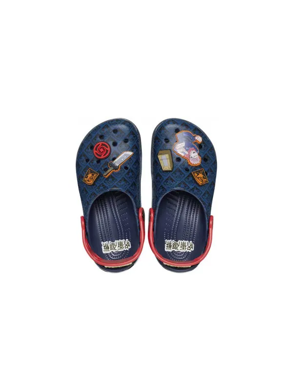 Кроссовки jujutsu kaisen classic clogs 'blue red' Crocs — изображение 4 из 4, синий/красный