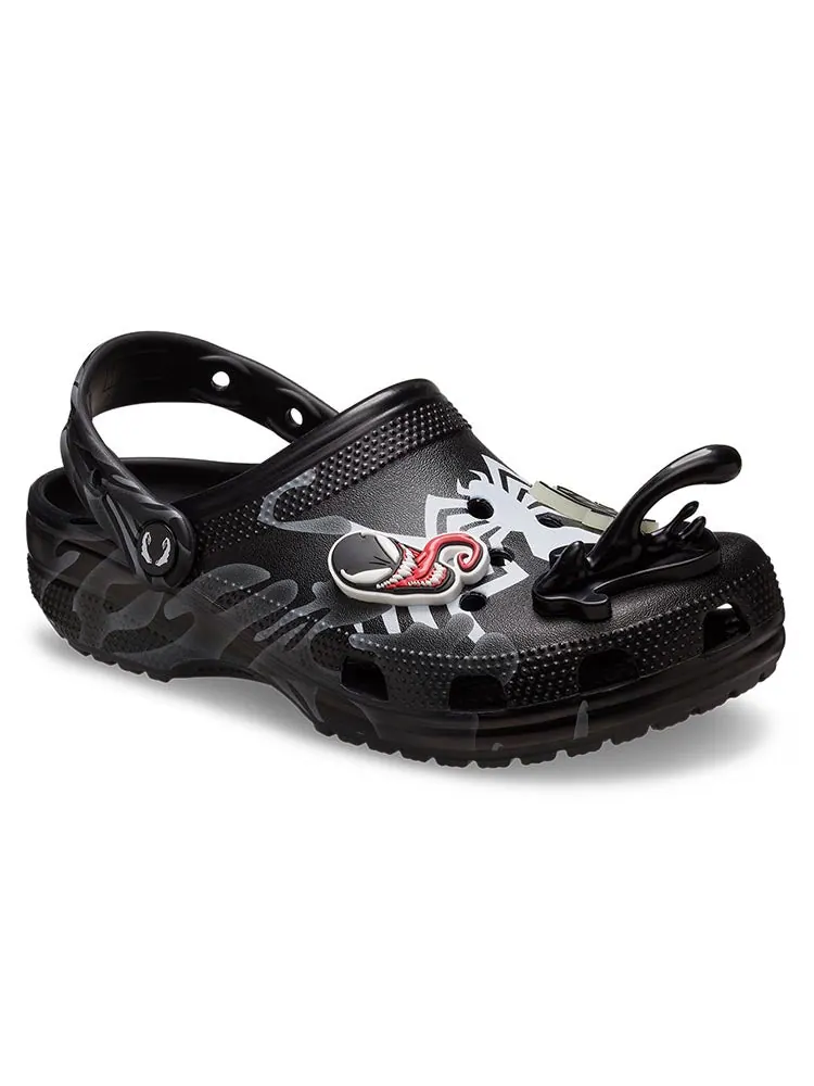 Сандалии Crocs Classic x Marvel Clog 'Venom' — изображение 4 из 6, черный