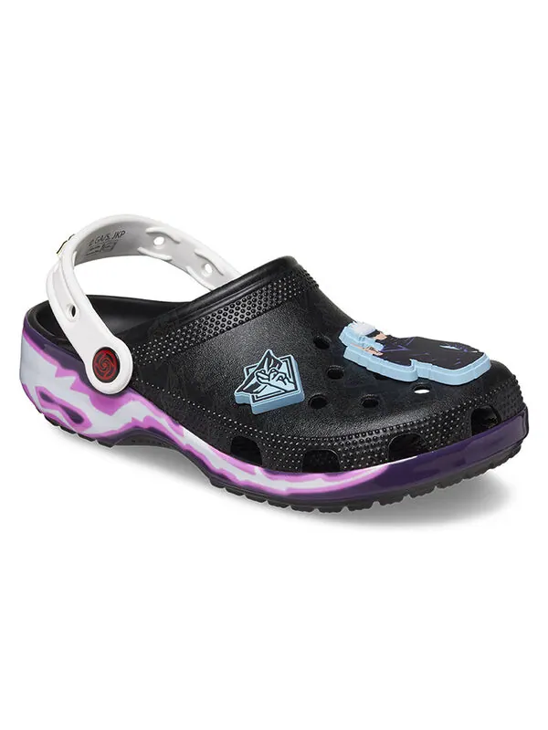 Кроссовки x jujutsu kaisen classic clog 'black' Crocs — изображение 4 из 4, черный/мульти
