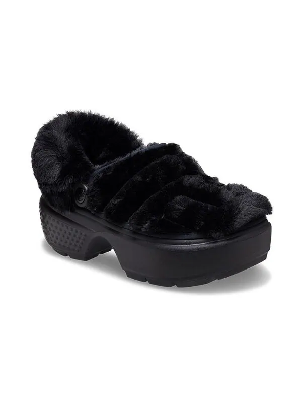 Кроссовки stomp quilted clogs 'black' Crocs — изображение 4 из 4, черный