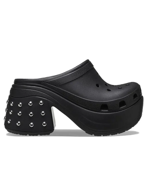 Кроссовки siren studded clogs 'black' Crocs — изображение 3 из 4, черный